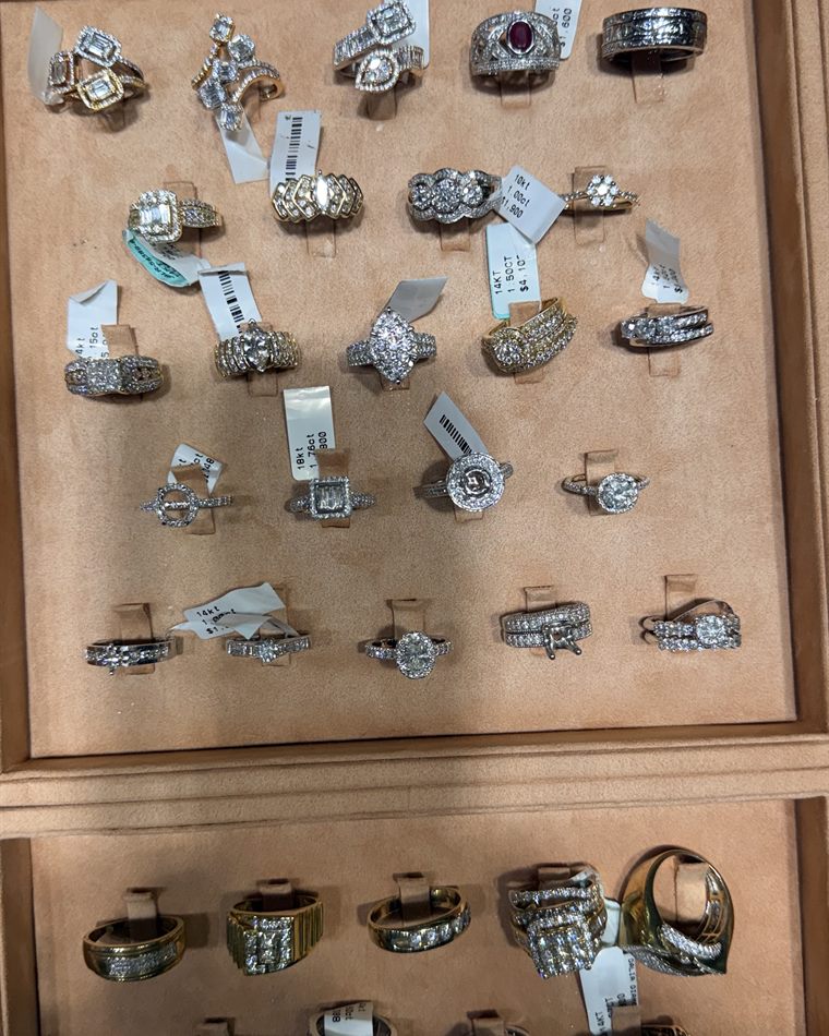 Diamond engagement and bridal rings at Bizak & Co. Miami