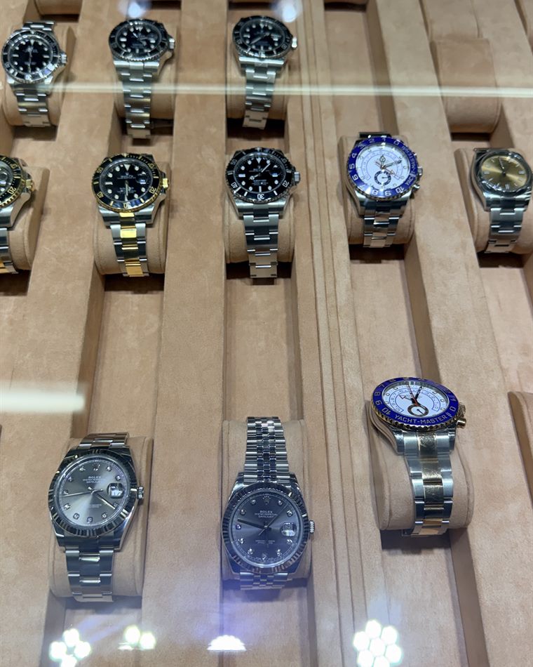 Rolex Submariner and Yacht-Master II watches at Bizak & Co. Miami