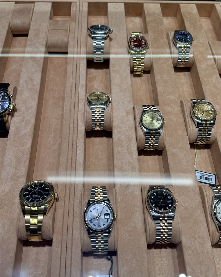 Rolex Day-Date and Datejust watches at Bizak & Co. Miami